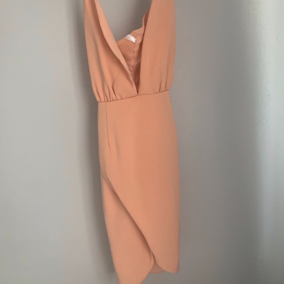 Blush Deep V Mini Dress - Picture 2 of 4